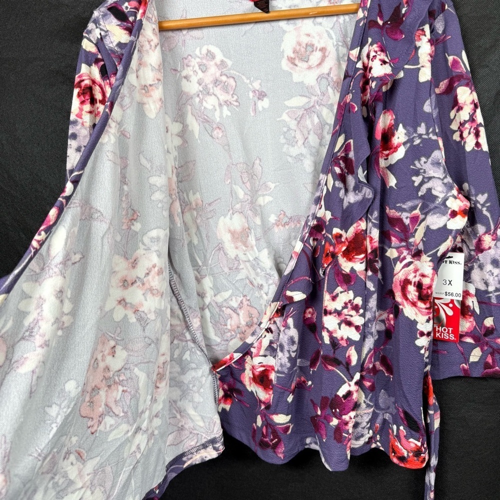 Hot Kiss Women’s Wrap Top Plus Size 3X - Picture 3 of 5